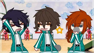 fyodor, chuuya and dazai in squid game // BSD