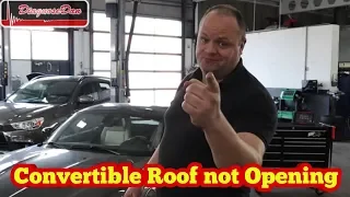 Convertible roof not opening