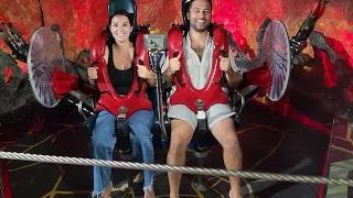 Riding the Slingshot ride  / Insane Crazy launch!