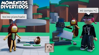 APLASTA COSAS PARA SER RICO MOMENTOS DIVERTIDOS (ROBLOX)