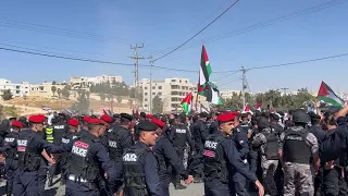 Jordan disperses pro-Palestinian protesters