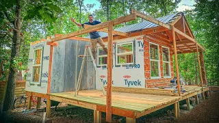 Working Hard(er) on the Off Grid TINY HOUSE! Goats EVERYWHERE!