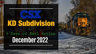 Wintertime Trains on CSX's KD Subdivision