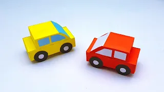 How To Make Easy Paper Toy Car | DIY School Project Ideas | Back To School Paper Crafts Toy Car