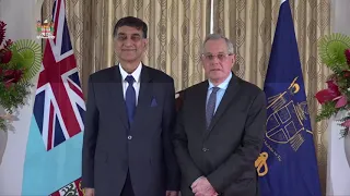 Fijian Acting President receives credentials from the non-resident High Commissioner of Pakistan