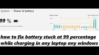 how to fix battery stuck at 99 percentage while charging