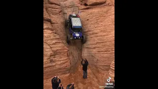 Another angle going up the Chute at Sand Hollow backwards in the UTV Utah Polaris RZR