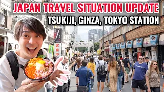 [2023 October] Travel Situation Update with Nice Seafoods from Tsukiji, Ginza, Tokyo Station Ep.430