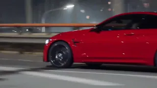 2 BMW M3 F80 Crazy DRIFT On The Night (Sweat Dream Are Made Of This REMIX) [4k]