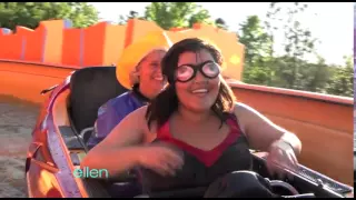 Ellen Takes a Blindfolded Fan on the Orlando Rides!