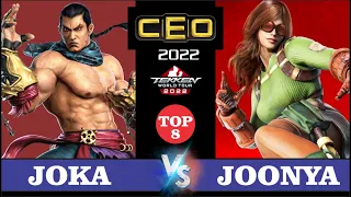 Joka (Feng) VS Joonya (Katarina) - Tekken 7 - CEO 2022 - Top 8 - Tekken World Tour