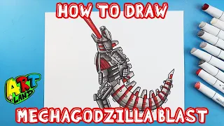 How to Draw MECHAGODZILLA BLAST