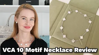 Van Cleef and Arpels 10 Motif Vintage Alhambra Necklace Review ✅ || Pricing, Wear & Tear,Versatility