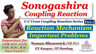 Sonogashira Coupling Reaction| Sonogashira Coupling Reaction Mechanism| With Problems| CSIR-NET GATE