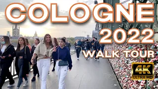 Cologne (Köln), Germany (Part 2) | Walk Tour | 2022 | 4k 60fps | Nice Evening