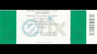 Little Feat 11/28/2022 The Cotillion - Wichita, KS [Waiting For Columbus 45th Anniversary Tour]