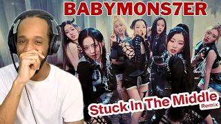 BABYMONSTER 'Stuck In The Middle (Remix)' Lyrics | REACTION