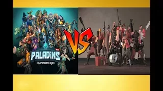 сравнение персонажей из team fortress 2 и paladins