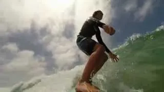 surfing with my new GoPro