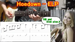 【TAB】Hoedown / Emerson Lake & Palmer -  Guitar lesson - How to play