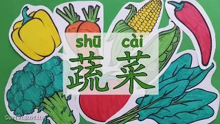 学中文蔬菜 | Learn Vegetables In Chinese For Kids | Aprender las Verduras en Chino para Niños