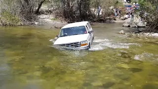 Azusa Canyon OHV Off Road, 03/24/19 Water crossing, San Gabriel Mountains, Will the Bronco make it?