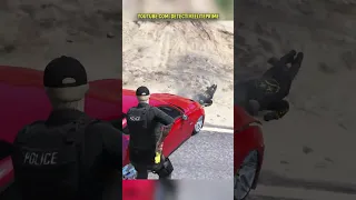 OVERPOWERED Rocket Car Runs From GTA RP Cops I #shorts