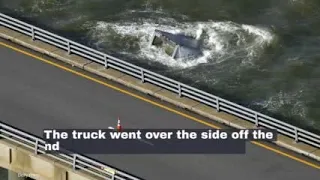 Body of driver whose truck plunged off Chesapeake Bay Bridge-Tunnel found on Outer Banks