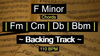 Pop Rock Backing Track - F Minor - 110 BPM 4/4 Time Signature - | Fm | Cm | Db | Bbm |