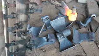 HOW TO MAKE BLADES/TOOTH FOR A FLAIL MOWER/HOMEMADE FLAIL MOWER BLADES