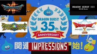 Dragon Quest 35th Anniversary Stream Impressions!