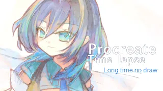 Procreate】 speed paint / イラストメイキング / Time lapse