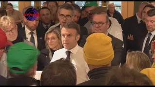 Agriculteurs Macron s'énerve "arrêtez de dire des conneries"