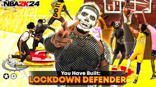 #1 MOST HATED LOCKDOWN is a DEFENSIVE TERROR 🔥🔥🔥 NBA 2K24 BEST LOCKDOWN BUILD