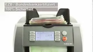 ProNote200 Geldzählmaschine --- Topmodell für Bankfilialen und Einzelhandel