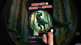 I found giant😱big strange dinasaur sculpture is real life location on google maps #earth #maps #like