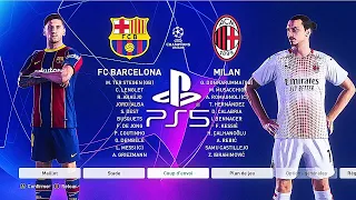 PES 2021 PS5 FC BARCELONA - AC MILAN | MOD Ultimate Difficulty Career Mode HDR Next Gen