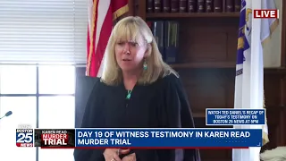 WATCH LIVE: Day 19 of witness testimony in Karen Read murder trial.