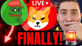 SHIBA INU COIN PEPE SELLOFFS LIVE🔴CRYPTO CORRECTION