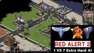 Red Alert 2 Yuri's Revenge | 🌿Sea Shore City map I 7 vs 1