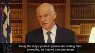 George Papandreou resigns as Greek prime minister with televised address