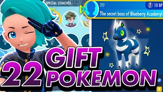 22 Gift Pokemon & Unlocking ALL Club Room Coaches | Indigo Disk Pokemon Scarlet and Violet DLC Pt 2