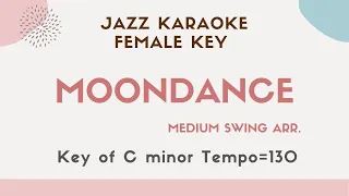 Moondance - Jazz KARAOKE (Instrumental backing track) - female key