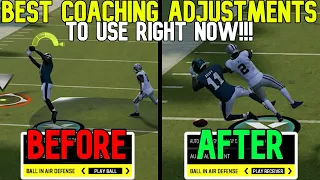 Best Coaching Adjustments to USE RIGHT NOW in Madden NFL 24 for Offense & Defense! Tips & Tricks