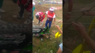 Julien lieber big crash mxgp of bulgaria