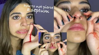 REPIERCING MY SEPTUM‼️ (gone wrong)