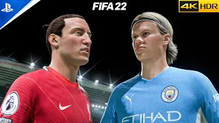 FIFA 22 | Liverpool vs Man City ft. Nunez, Haaland | PS5 Gameplay 4K