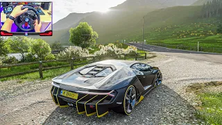 ⭐️ULTRAREALISTIC⭐️ Forza Horizon 4 Lamborghini Centenario Realistic Cruise with Logitech G29 Wheel