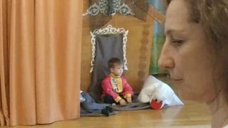 Сказка Гуси Лебеди в исполнении маленьких детей Детское представление в детском саду