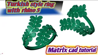 turkish jewellery ring |  jewellery ring in rhino 5 | cad design jewellery ring